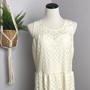 Ivory Lace Dress Plus Size XXL